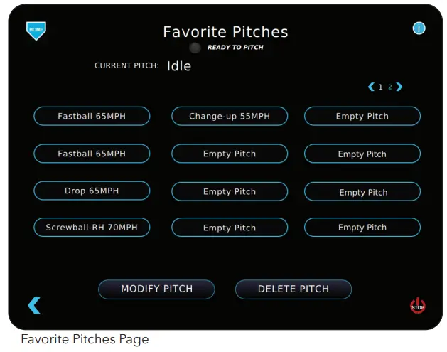 ELITE eHACK ATTACK 117 1100 Electronic Softball Pitching Machine - Favorite Pitches