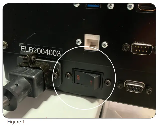 ELITE eHACK ATTACK 117 1100 Electronic Softball Pitching Machine - Turning Power On