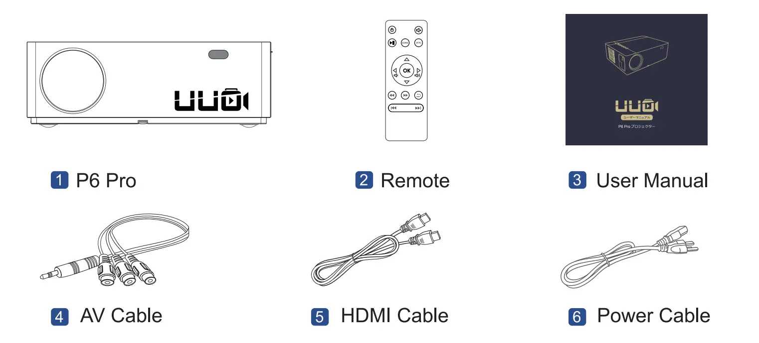 UUO Home Theater Support 4K Video Projector-1