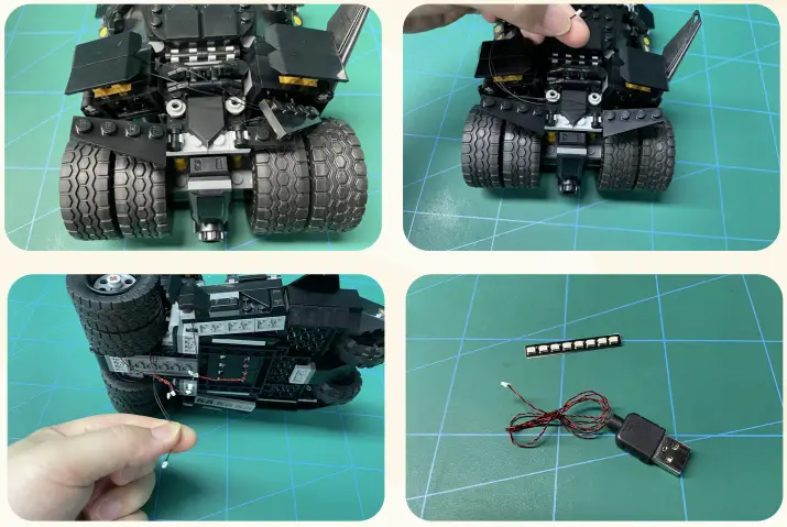 GAME OF BRICKS 76239 Light Kit for Batmobile Tumbler Scarecrow Showdown - 13