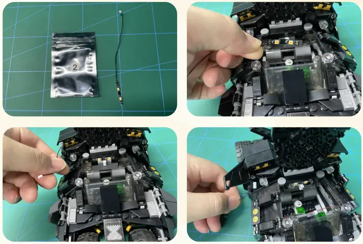 GAME OF BRICKS 76239 Light Kit for Batmobile Tumbler Scarecrow Showdown - 7