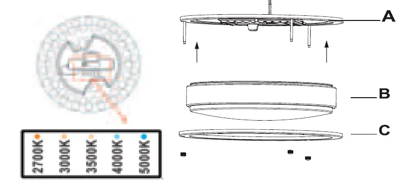 Halco FM-DR12-16-CS ProLED Select Flush Mount Double Ring 09