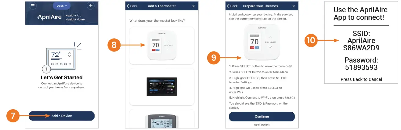 AprilAire S86W MUPR WiFi Thermostat-2