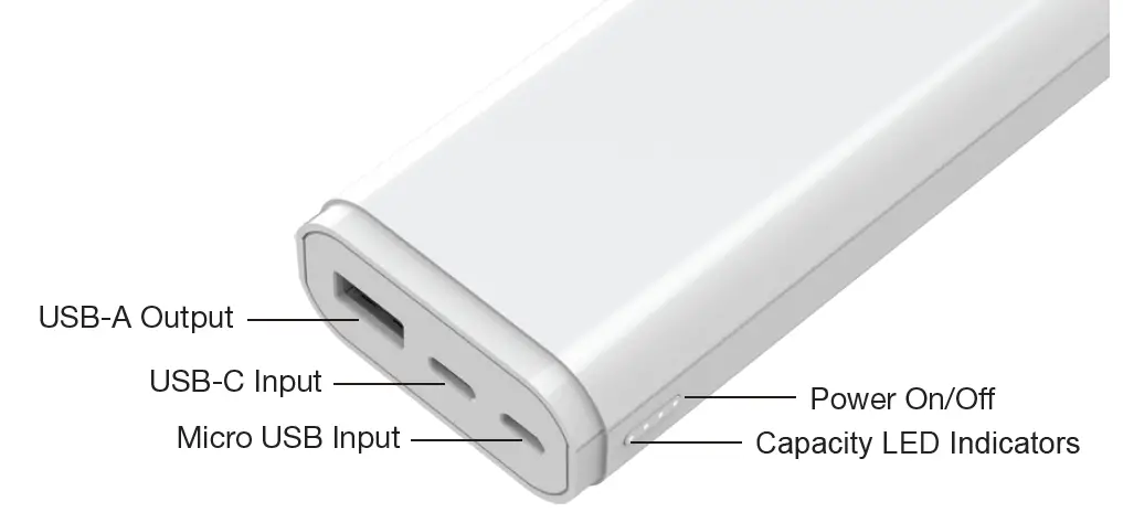 comsol PBS10BK 10,000mAh Power Bank Charger 1