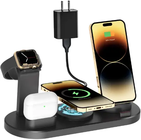 Chargers TH03 Magnetic 4 in 1 Wireless Fast Charger Dock-fig1