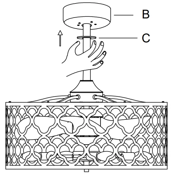 WAREHOUSE DW01W08 25 Inch Ceiling Fan - fig 4