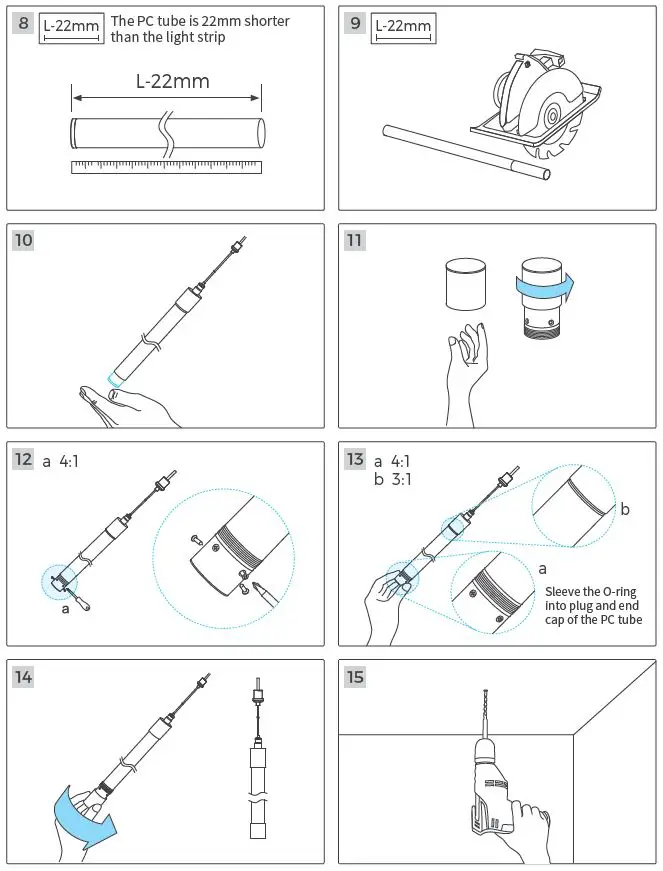 COLORS Linear Lighting NNR25 360° Bending Round Silicone Neon Light-5