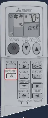 MITSUBISHI ELECTRIC Air Conditioner Remote Control A5a