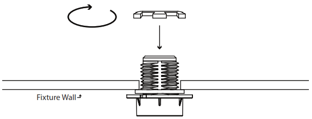 NICOR NLC NLCPEJ1WH LHW Network Lighting Controls - screw nut