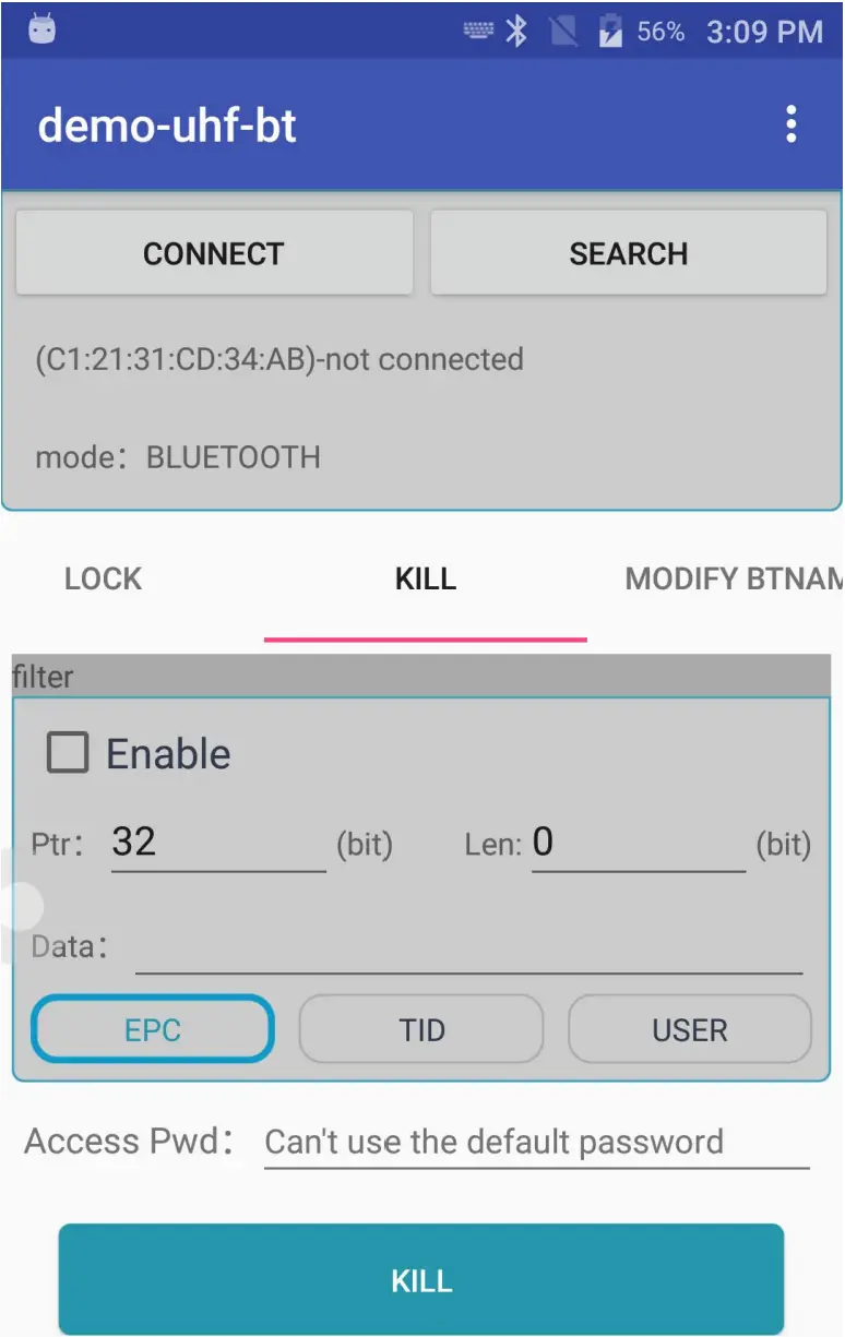 MARSON MR12 Wearable BT UHF Reader - fig 17
