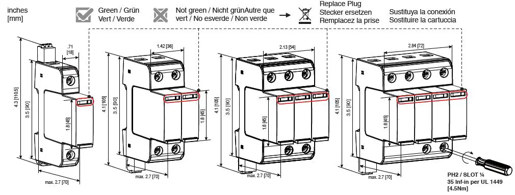 EATON AG II IT DN120xxR AC Surge Protection Device-2