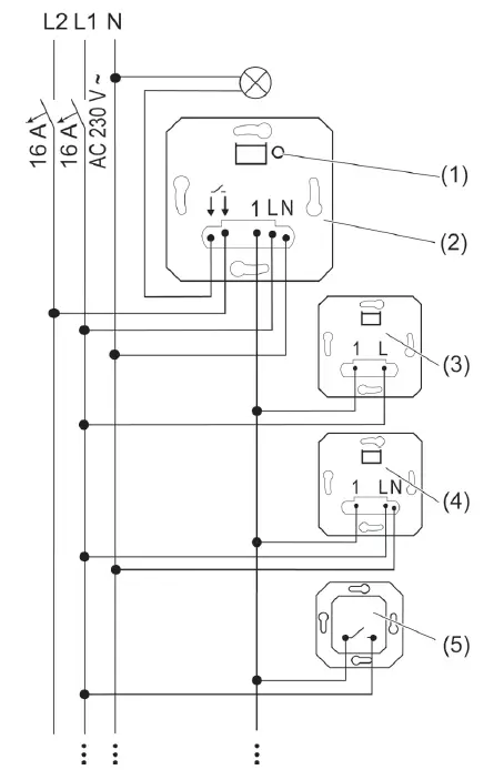 GIRA 3000 System Zero Voltage Relay Switching Insert 1
