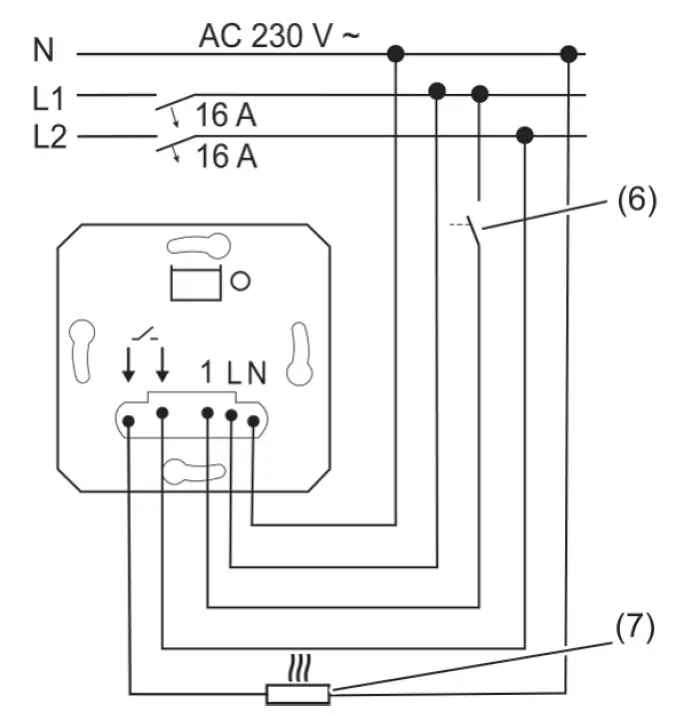 GIRA 3000 System Zero Voltage Relay Switching Insert 3