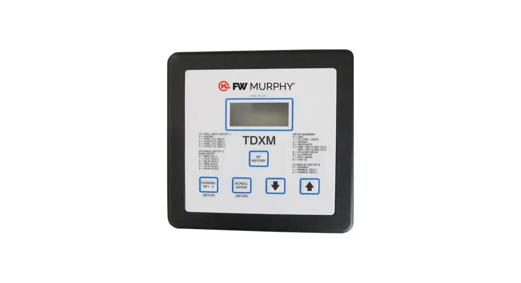 Fw Murphy Tdxm-dc Temperature Scanner Or Pyrometer User Manual