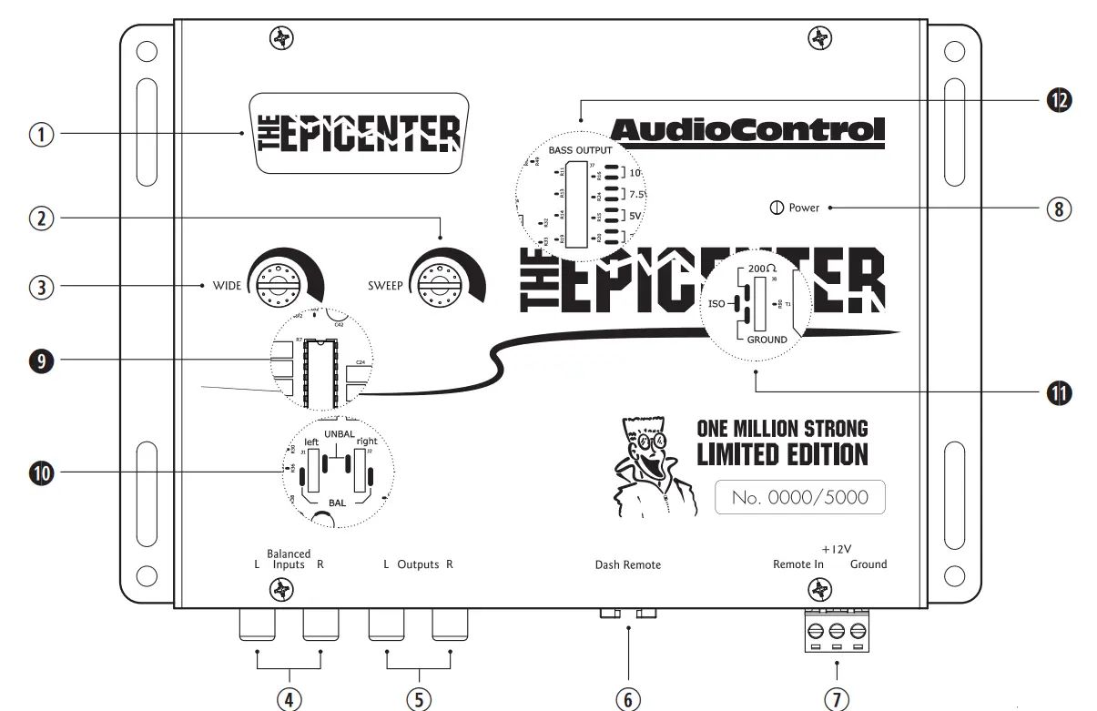 Audiocontrol B01EE3Y53Q The Epicenter Bass Booster Expander & Bass Restoration Processor - fig 1