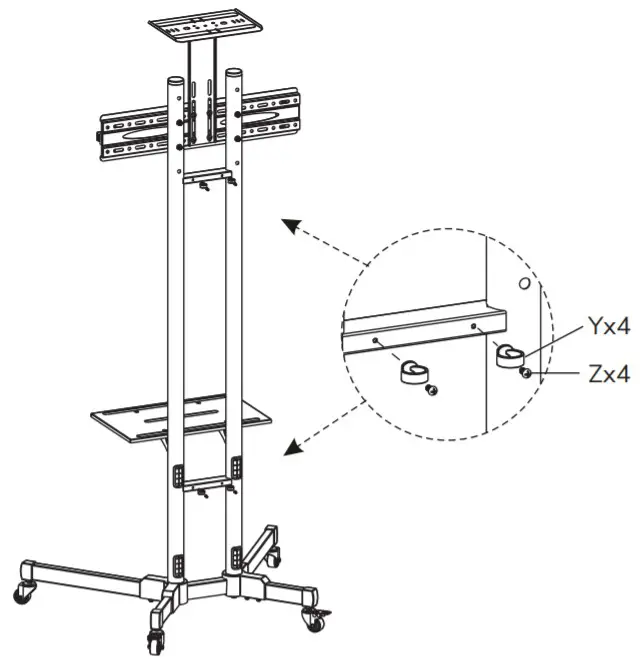 Neomounts M1700E Plasma Floor stand - Step10