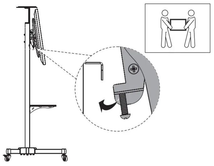Neomounts M1700E Plasma Floor stand - Step12b