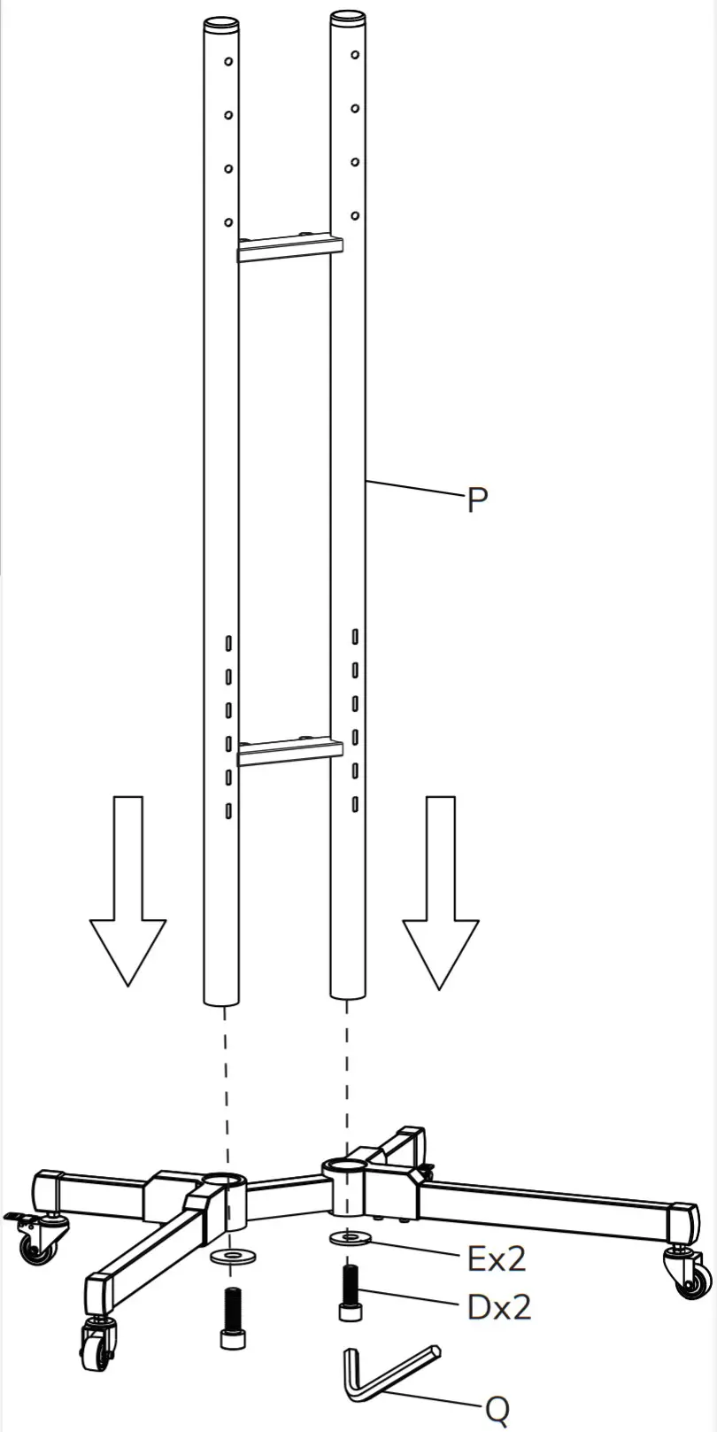 Neomounts M1700E Plasma Floor stand - Step3