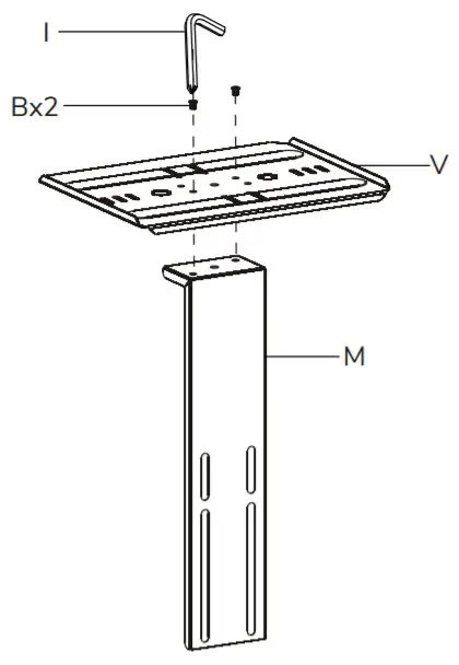 Neomounts M1700E Plasma Floor stand - Step8