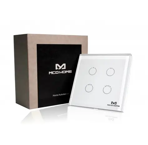 Mco Home Glass Touch Switch Gen5 (4 Buttons) - Uk Mcoetps314 Manual