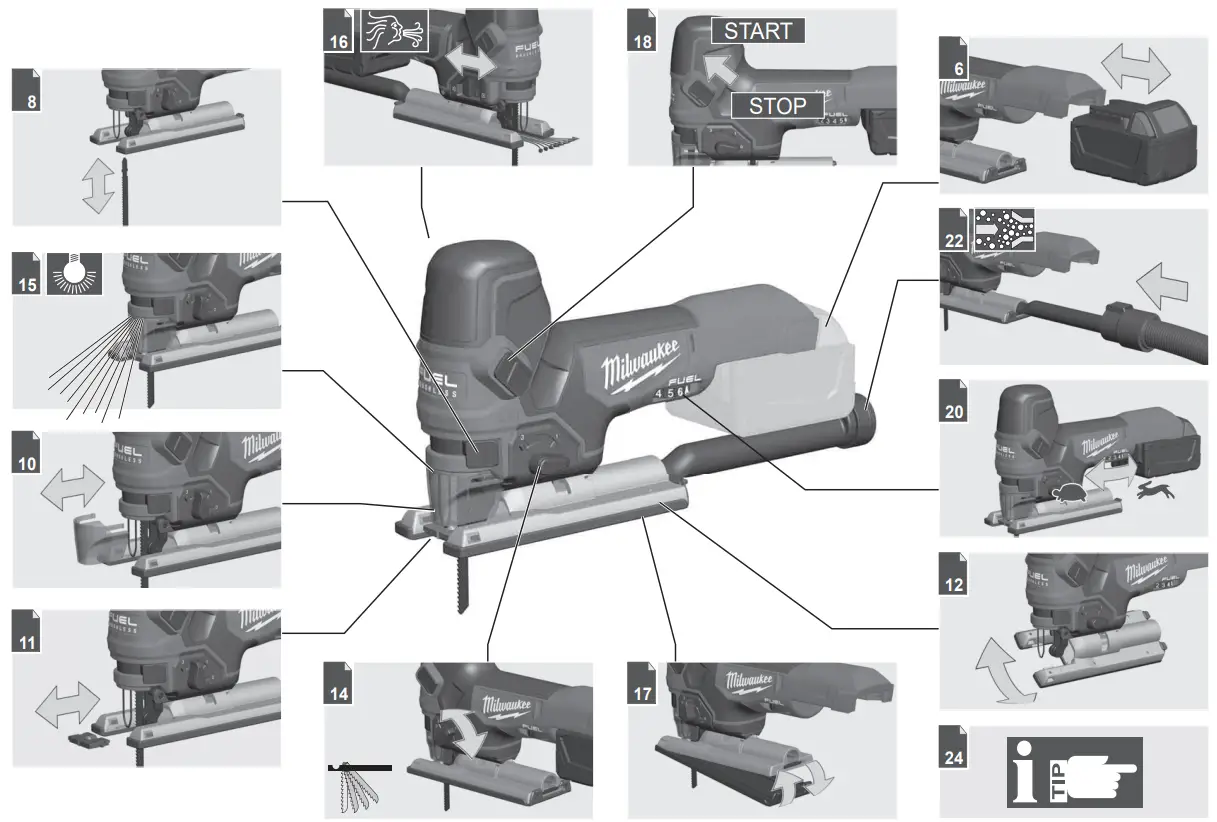 milwaukee M18 FBJS Body Grip Jigsaw-fig1