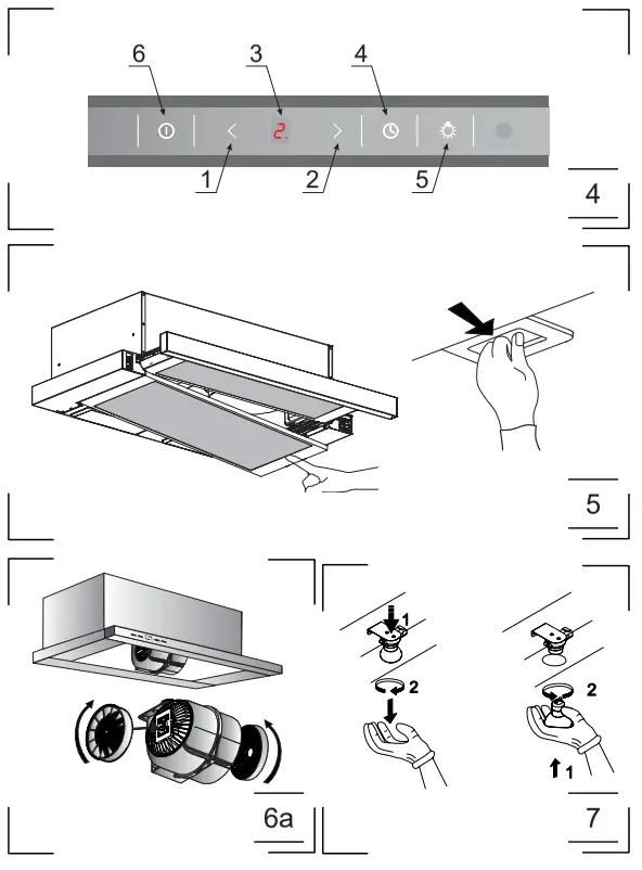 Amica OTS6512I Kitchen Extractor Hood - fig 4