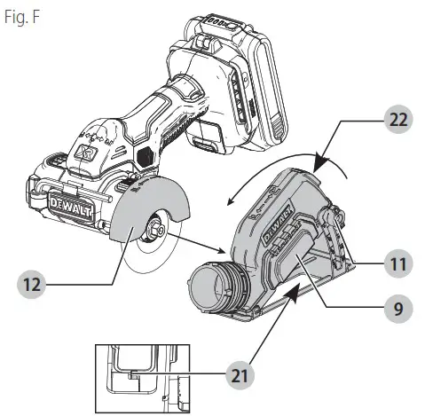 DEWALT DCS438 3 Inch Cut Off Tool - Product Overview 5