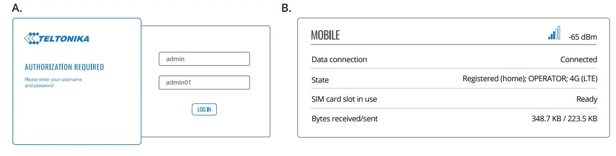 TELTONIKA TRB14 User -DEVICE CONFIGURATION