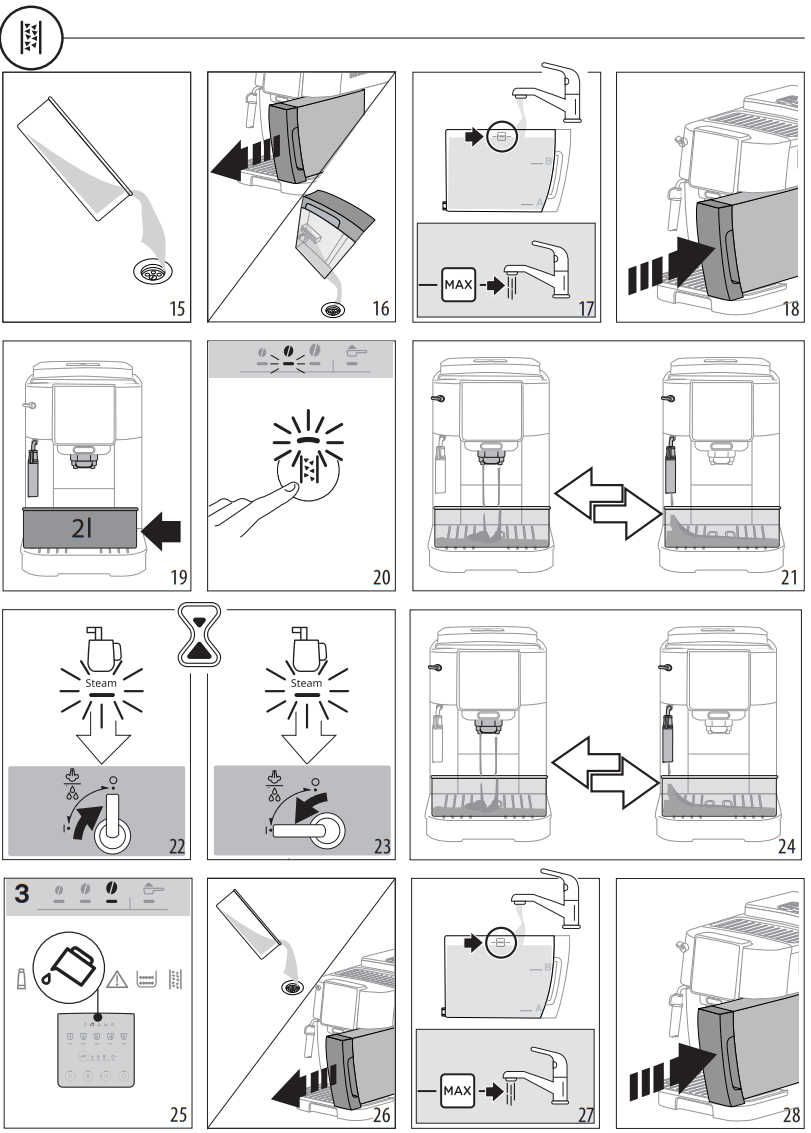 DeLonghi ECAM22X 2Y 22X 3Y Magnifica Start Bean to Cup Espresso and Cappuccino Machine - fig 10