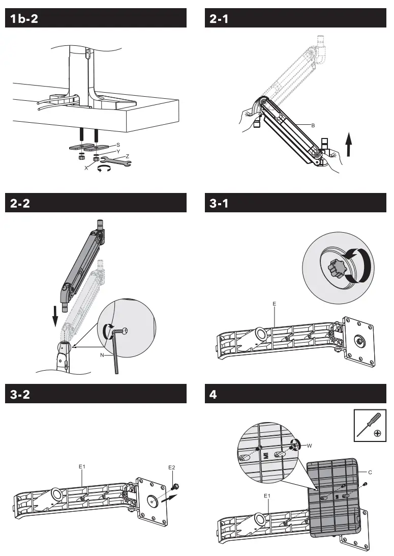 AlzaErgo APW-EGSSC120B Sit-Stand Desk Converter - fig 3