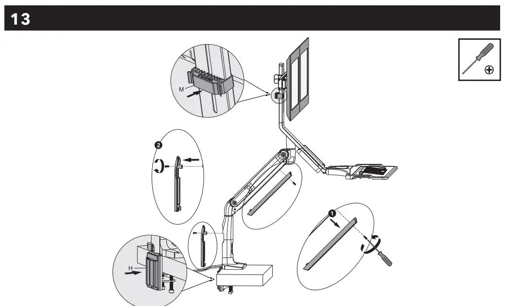 AlzaErgo APW-EGSSC120B Sit-Stand Desk Converter - fig 6