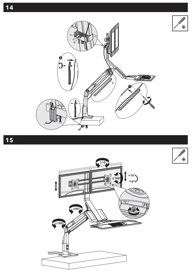 AlzaErgo APW-EGSSC120B Sit-Stand Desk Converter - fig 7