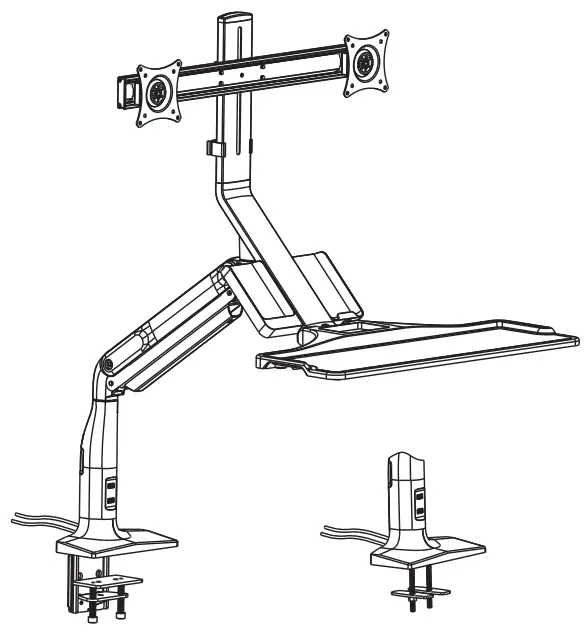 AlzaErgo APW-EGSSC120B Sit-Stand Desk Converter
