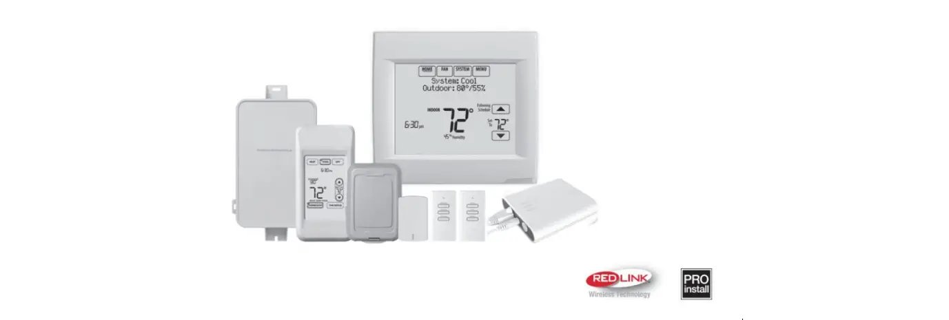 Honeywell Th8110r1008 Vision Pro 8000 Touch Screen Single Stage Thermostat User Guide