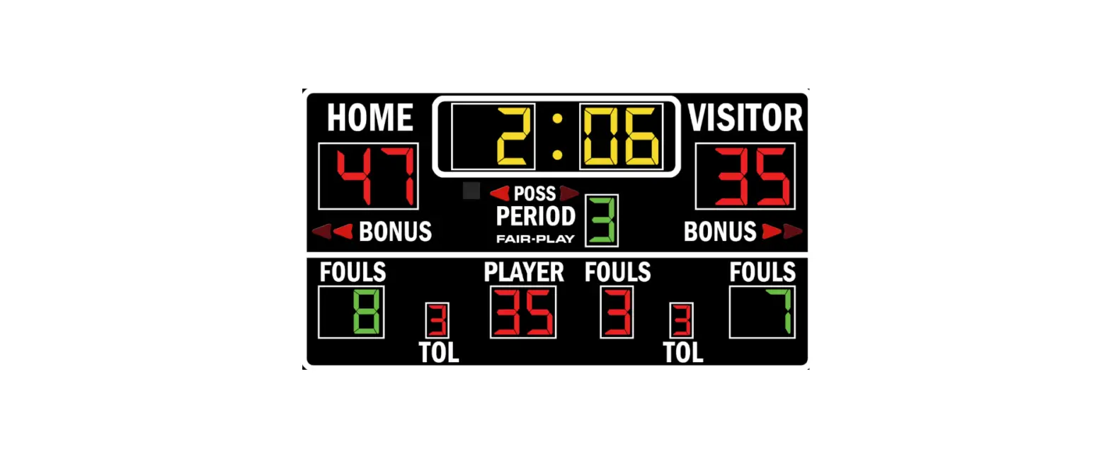 Fair-play Bb-1696-4 Basketball Scoreboard Instructions