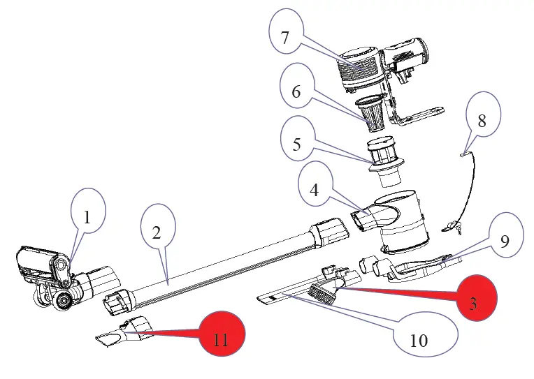 ARDESTO CVC-D0611BB Cordless Vacuum Cleaner 1