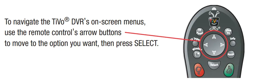 TiVo Series2 DT Digital Video Recorder - Control