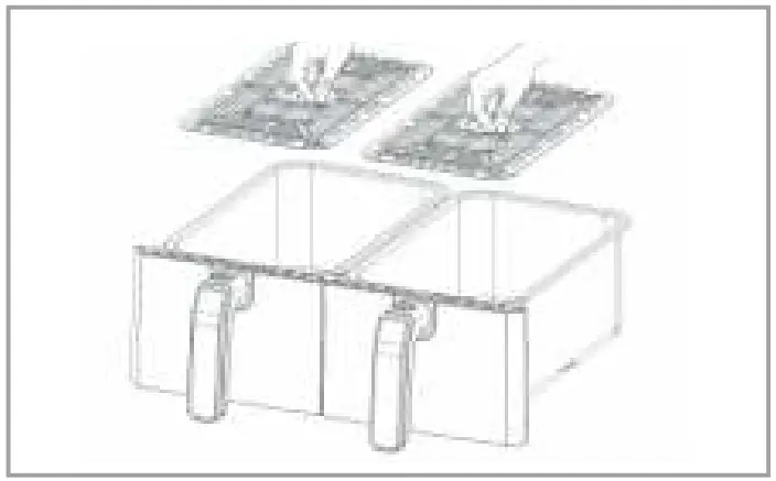 iNNOTECK DS 5207 8 in 1 8 Litre Dual Basket Air Fryer - Dual basket