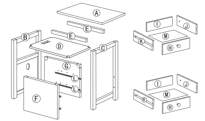 JAXSUNNY-HG61L1254-End-Table-with-2-Drawers-and-Open-Shelf-for-Living-Room-fig-3