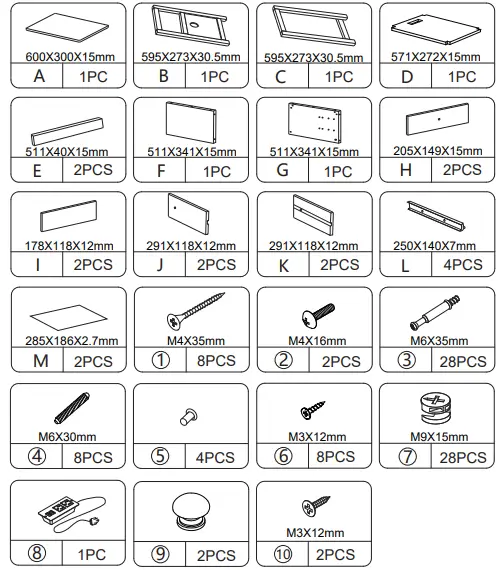 JAXSUNNY-HG61L1254-End-Table-with-2-Drawers-and-Open-Shelf-for-Living-Room-fig-4