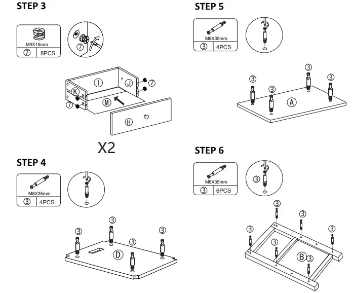 JAXSUNNY-HG61L1254-End-Table-with-2-Drawers-and-Open-Shelf-for-Living-Room-fig-7