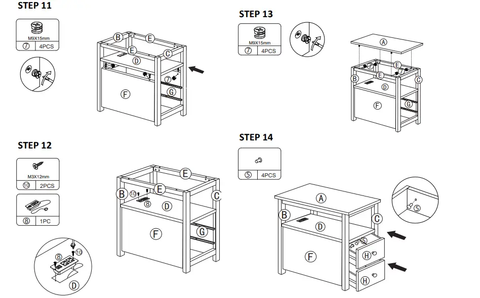 JAXSUNNY-HG61L1254-End-Table-with-2-Drawers-and-Open-Shelf-for-Living-Room-fig-9
