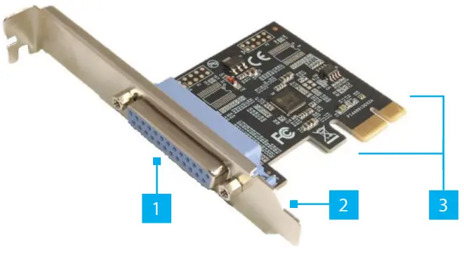 StarTech PEX1P2 1 Port PCI Express Dual Profile Parallel Adapter Card -