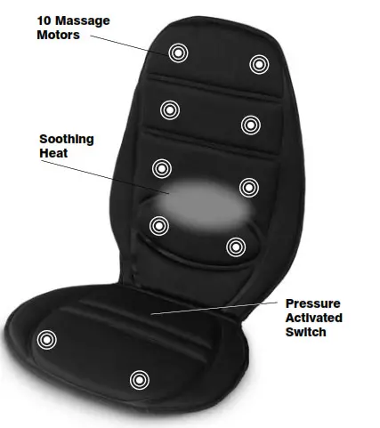 Homedics BK-P200TL 10 Motor Back Massager 2