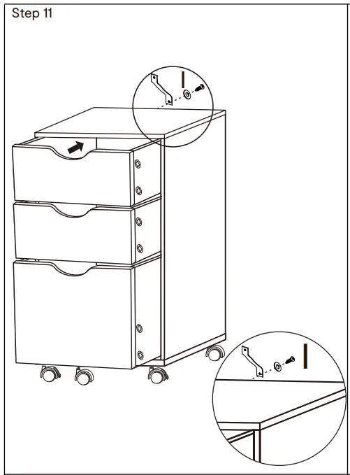 Kmart Desk Drawers 42936923 Oak Look - step 11