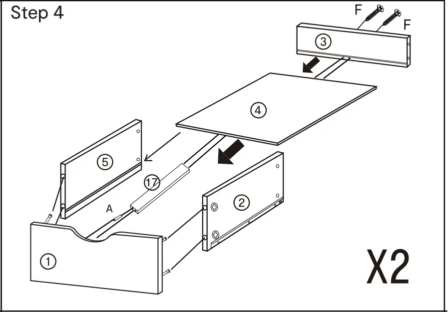 Kmart Desk Drawers 42936923 Oak Look - step 4