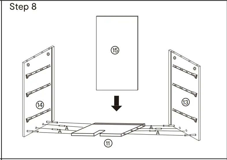 Kmart Desk Drawers 42936923 Oak Look - step 8