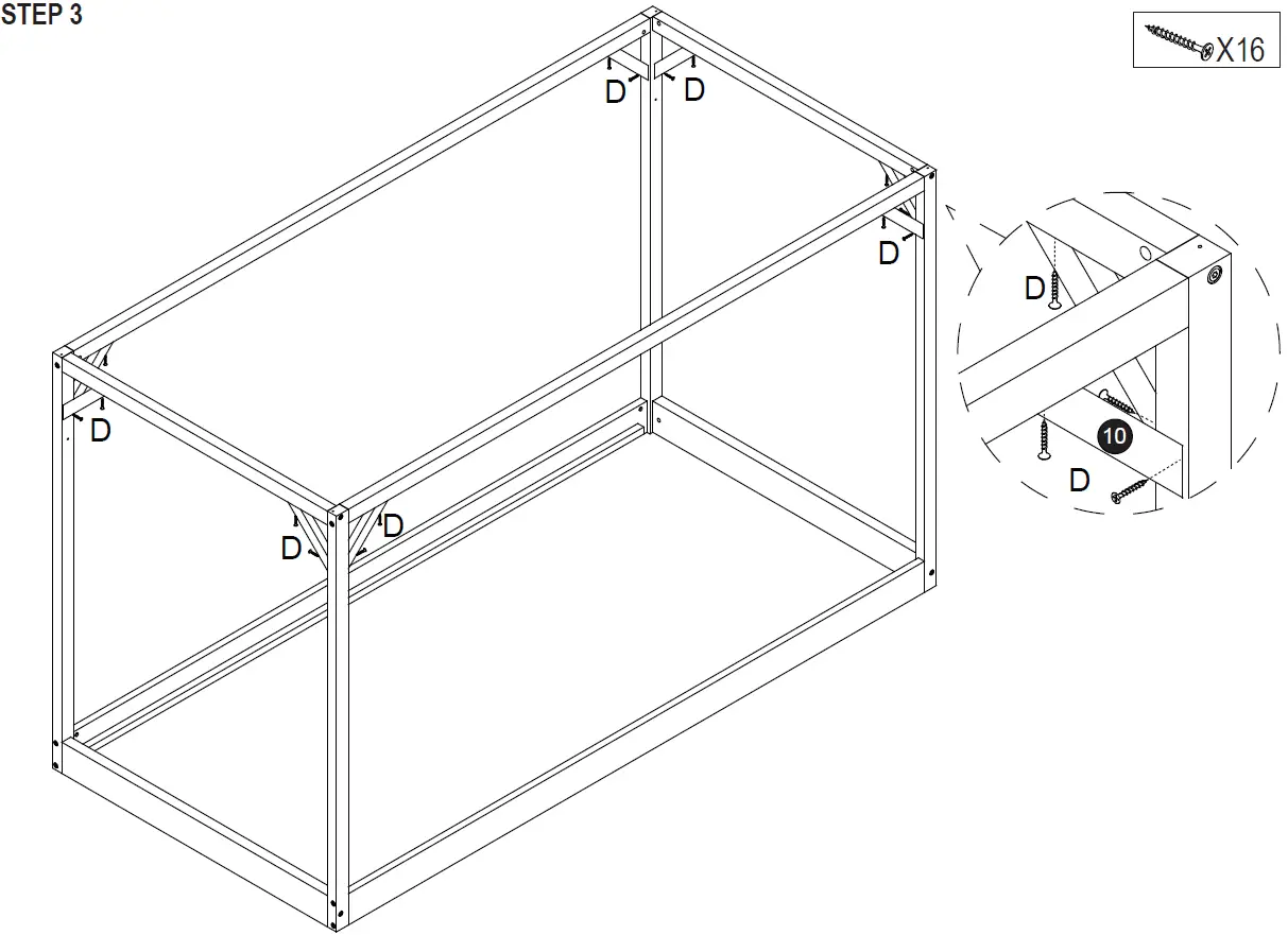 Kmart 42974116 House Shaped Bed Frame installation 3