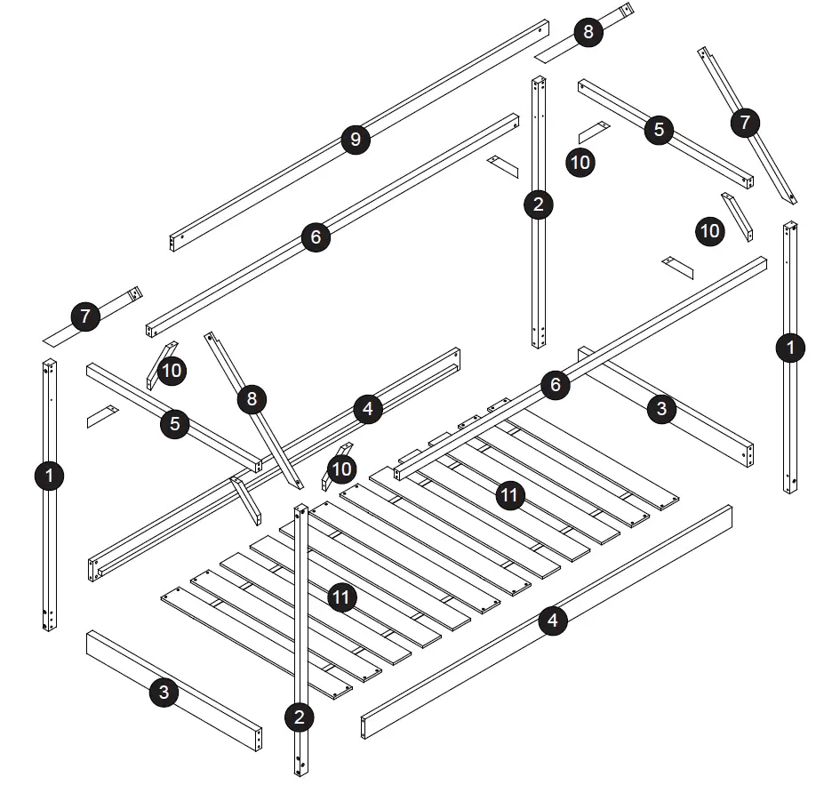 Kmart 42974116 House Shaped Bed Frame installation