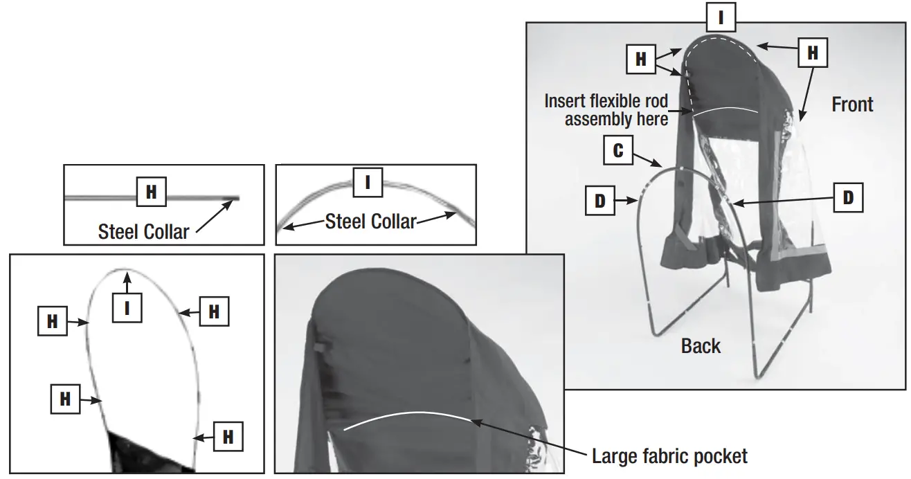 ARNOLD 490-241-0032 Deluxe Universal Snow Thrower Cab - Assembly13